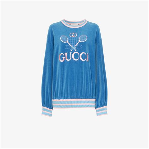 pink tennis gucci sweatshirt|Gucci official website usa.